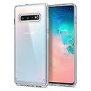 Spigen Ultra Hybrid Back Cover Designed for Samsung Galaxy S10 - Crystal Clear, TPU+PC (Poly Carbonate)