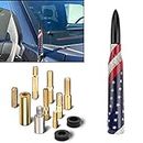 Car Truck Antenna American Flag Design Replacement for Chevy Silverado Ford F150 F250 F350 GMC Sierra 1500 2500 3500 Car Antenna Toppers Heavy Duty Pickup Truck Accessories (American Flag)