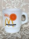 Vintage MCDONALD'S Milk Glass Mug Anchor Hocking Fire King USA Coffee Cup