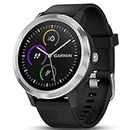 Garmin vívoactive 3, GPS Smartwatch with Contactless Payments and Builtin Sports Apps, Black/Silver, 1.2" (010-01769-01)