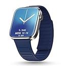 Newly Launched Pebble Cosmos Prime Bluetooth Calling Smart Watch,Largest 1.91" Bezel-less Edge-to-Edge Display,600 Nits Brightness,Sleek Metallic Body, Wireless Charging, Health Suite(Moon light Blue)