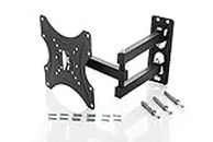 Rissachi Premium Heavy Duty Wall Mount Stand for 17 to 32-inch LCD LED TV (Black, Wall Mount)