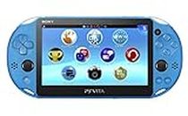 Sony Playstation Vita Wi-Fi 2000 Series with AC Adapter and Silicon Joystick Covers (Renewed) (Aqua Blue)