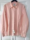 Brooks Brothers Womens Pink Button-down Shirt Blouse Size 14 NWT Ret $98.50