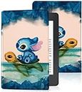 Trendy Fan for Kindle Paperwhite 11th Generation Case 6.8 inch 2021/Signature Edition Cute Cartoon Kawaii Girls Kids Boys Folio Cover with Auto Sleep/Wake for Kindle Paperwhite 2021 E-Reader,Turtle