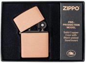 ZIPPO COPPER  Lighter massiv Kupfer 60006352 mit schwarzem Einsatz
