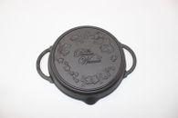 Pioneer Woman Timeless Cast Iron Family Pan 9.5" Double Handled Skillet Floral