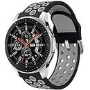 Syxinn Kompatibel mit 22mm Armband Galaxy Watch 46mm/Watch 3 45mm/Gear S3 Frontier/Classic Armband Silikon Uhrenarmband Sportarmband für Moto 360 2nd Gen 46mm/Huawei Watch GT/GT 2 46mm/Ticwatch Pro