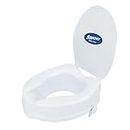 Simon’s Heavy-Duty 6 Inch Commode seat raiser with lid cover – for elderly to sit and rise from commode toilets, portable seat extension for senior citizen with knee pain - Pack of 1