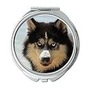 Mirror,Travel Mirror,Husky Dog Dog Breed Animal Sled Dog Snow Dog,Pocket Mirror,portable mirror