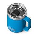 YETI Rambler 10 oz Stackable Mug, Vacuum Insulated, Stainless Steel with MagSlider Lid, Big Wave Blue