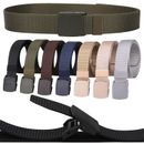 Work Belt Mens Womens Unisex Canvas Buckle Army Webbing Belts Military Waistbelt