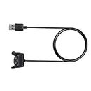 Trendy Retail® 1m Replacement USB Charger Adapter Charge Cord Charging Cable and Magnetic Watch Charging Dock for Garmin Vivosmart HR/HR+ Watch