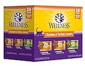 Wellness Natural Food for Pets Wellness Wet Cat Food Chicken,Turkey Gravies & Minced Variety Pack, 3-Ounce Can (Pack of 24) 85 g (Pack of 24)