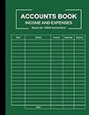 Accounts Book: Simple and easy to use, perfect for small business owners and self-employed workers to track their income and expenses - 110 Pages - format A4 - 06