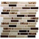 12" x 12" Peel and Stick Self Adhesive Kitchen Backsplash,Stick On Tile Backsplash for Kitchen & Bathroom(10 Sheets)