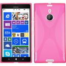 Silicone Case for  Nokia Lumia 1520 X-Style hot pink + protective foils