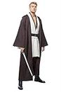 CosplaySky Men's Tunic Costume Adult Outfits Halloween Robe Hooded Uniform, White(full Set), X-Large