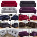 Fundas de sofá gruesas elásticas de felpa 1 2 3 4 asientos protector de sofá