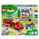 Lego Duplo LEGO 10874 Duplo My Town Steam Train Toy, Color-Coded Railway Set for Preschool Kids 2-5, ,