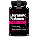 Hormone Balance & Mood Support for Women - Restore Female Drive & Reduce Mood Swings - Natural Hormonal Support Supplement with Tribulus Terrestris & Red Maca Root Extract - 90 Ct