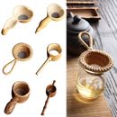 Bamboo Rattan Tea Strainer Fine Mesh Tea Leaf Funnel Filter Home Kitchen Gadgets