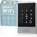 SOREX wireless Solutions Smart Wifi Wall Reader Access Control Elettronico, Controllo Accessi con Rfid, Apertura Con Codice e Cellulare, Autorizzazione all'Accesso Con Lettore