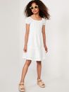 NTW Old Navy Puff-Sleeve Seersucker Fit & Flare Dress for Girls - Size XL
