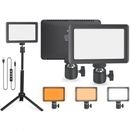  Lámpara de panel de luz de video LED regulable para cámara + trípode de soporte para iluminación fotográfica