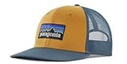 PATAGONIA P-6 Logo Trucker Hat Gorro, Pufferfish Gold, Talla única Unisex Adulto