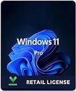 Windows 11 Pro Retail License Key | 32 bit/64 bit (1 User/PC, Lifetime Validity)