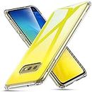 ELICA Crystal Clear Solid Hard Transparent Case for Samsung Galaxy S10 Plus