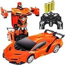 KRIMION® Remote Control car Robot Cars for Kids 4+ Year Old Deformation Car, 2 in 1 Convertible Robot car Rc Racing Car, Rechargeable, (Pack of 1)…