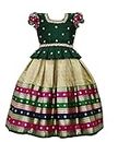 Sashay Boutique Girl's Pattu Pavadai Readymade Jacquard Lehenga Choli/Girl's pattu lehenga choli (6-7 Years, Multicolor)