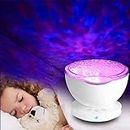 Dravizon Night Light Projector Ocean Wave Sound Machine with Soothing Nature Noise and Relaxing Light Show - Color Changing Wave Light Effects for Kids Adults Bedroom Living Room (Multicolour)