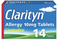 CLARITYN ALLERGY 10MG FOR HAYFEVER,other ALLERGIES 14 tablets.  Expires In 2026
