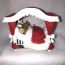 CHARMING TAILS Fitz and Floyd CUDDLED IN FOR CHRISTMAS Figurine Mouse Canopy Bed