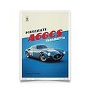 Automobilist | Maserati A6GCS Berlinetta 1954 - Blue | Standard Poster Size
