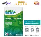 Earth Breeze Laundry Detergent Sheets - Fresh Scent - No Plastic Jug (60 Loads)