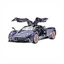 VARIYA ENTERPRISE® 1:32 Pagani HUIYARA Toy Car Metal Pull Back Diecast Car with Openable Door and Sound Light, Gifts Toys for Kids【 Multicolor 】
