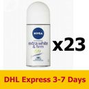 23x50ml NIVEA Extra White Firm Q10 Deodorant Underarm Roll-on Antiperspirants