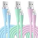 Yavud iPhone Charger Cable 3Pack 10FT/2.8M, Long iPhone Charging Cable MFi Certified USB to Lightning Cable Lead Charging Cord for iPhone 14 plus 14 pro max 13 12 11 pro XS X XR 8 plus 7 6