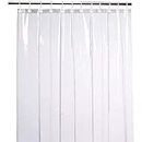 Kuber Industries PVC Transparent 0.30 MM AC Door Curtain(Width-54 Inches X Height-96 Inches) 8 Feet - CTKTC040568