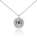 BEKECH Addiction Recovery Gift NA Symbol Necklace Narcotics Anonymous Addiction Support Necklace Sobriety Gift (silver)