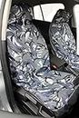 Carseatcover-UK® URBAN GREY Camouflage Camo Waterproof Car Seat Covers - 2 x Fronts