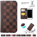 For iPhone 15 14 Plus 13 12 11 Pro Max Fashion Luxury Leather Wallet Case Cover