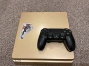 PS4 Playstation 4 SLIM - GOLD EDITION - With BlackController - 500GB.