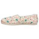 TOMS Womens Alpargata Cozy Holiday Flamingos Graphic Slip On Flats Casual - Beige - Size 7 B