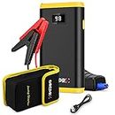 GREPRO 1500A Jump Starter Power Pack, Car Battery Booster Jump Starter and Jump Pack for 12V Vehicles, Motorcycle, Car Jump Starter with LCD Screen and LED Flashlight for up to 6.0L Gas, 3.0L Diesel