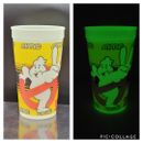 1 taza de película vintage 1989 AMC Theatres Ghostbusters 2 Glow In The Dark Coca Cola